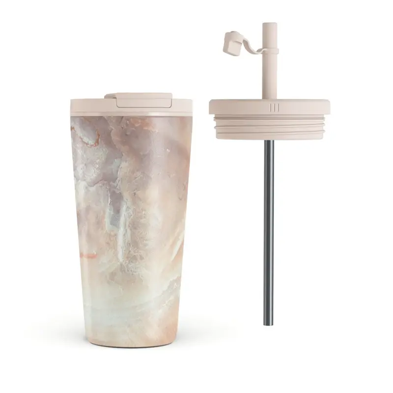 Burga Serene Sunset - Travel Mug 500ml with Flap & Straw Set - 2950324