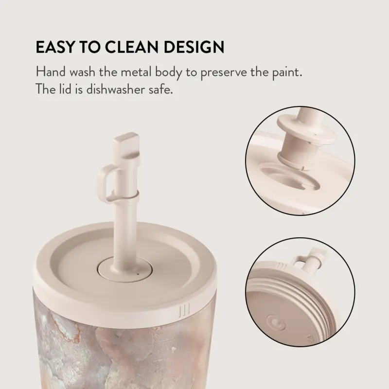 Burga Serene Sunset - Travel Mug 500ml with Flap & Straw Set - 2950324