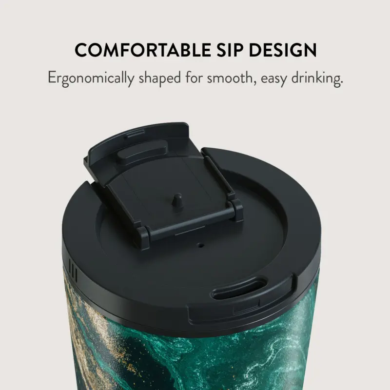 Burga Emerald Pool - Travel Mug 500ml with Flap & Straw Set - 2950350