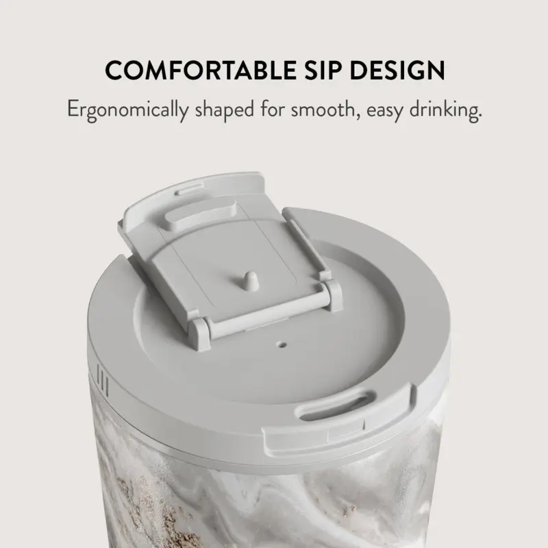 Burga Snowstorm - Travel Mug 500ml with Flap & Straw Set - 2950358