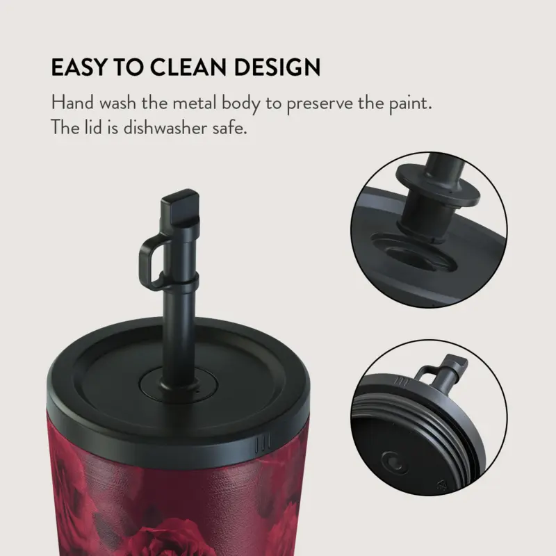Burga Femme Fatale - Travel Mug 500ml with Flap & Straw Set - 2950400