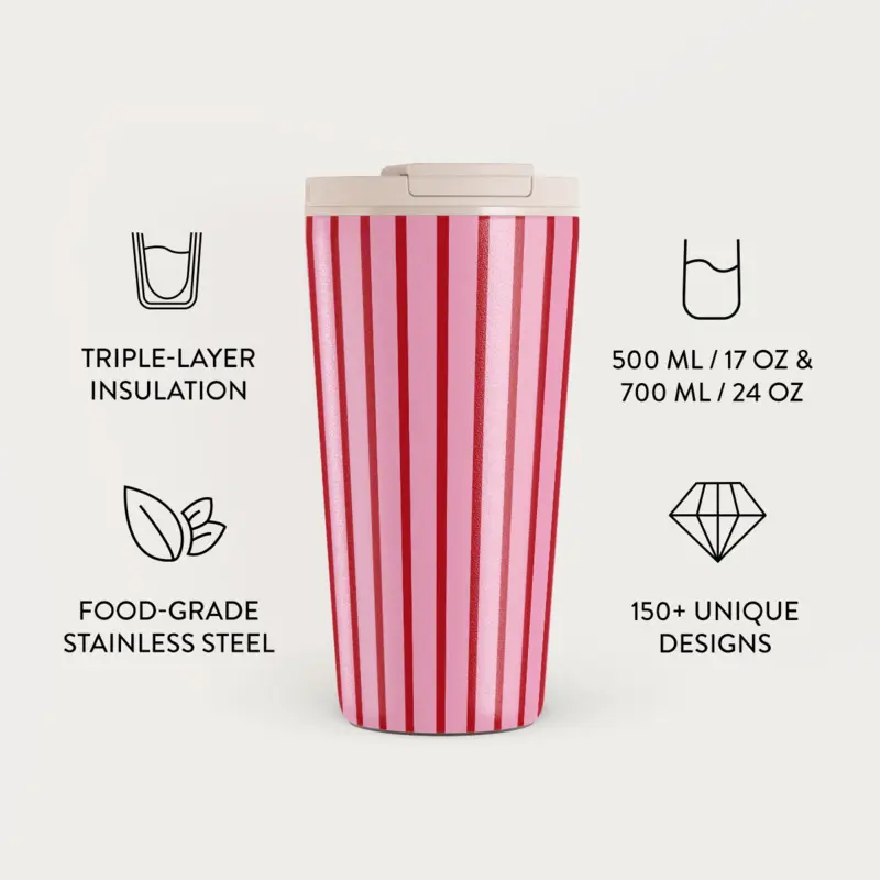 Burga Favorite Bikini - Travel Mug 500ml with Flap & Straw Set - 2950460
