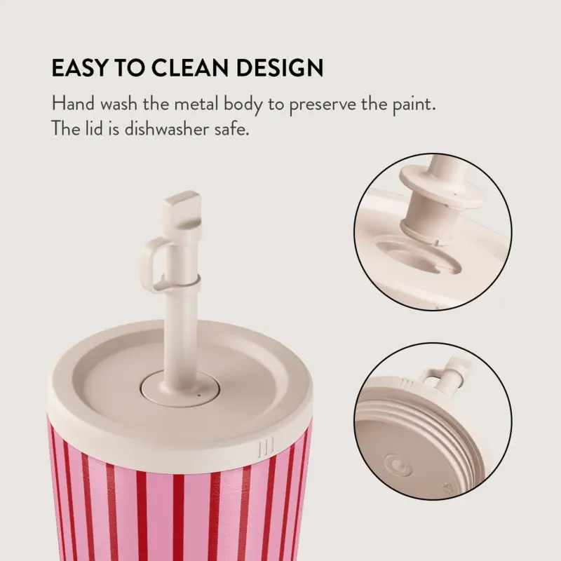 Burga Favorite Bikini - Travel Mug 500ml with Flap & Straw Set - 2950460