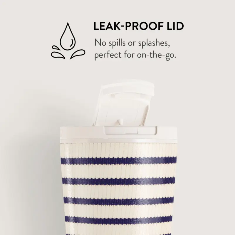 Burga Old Money - Travel Mug 500ml with Flap & Straw Set - 2950468