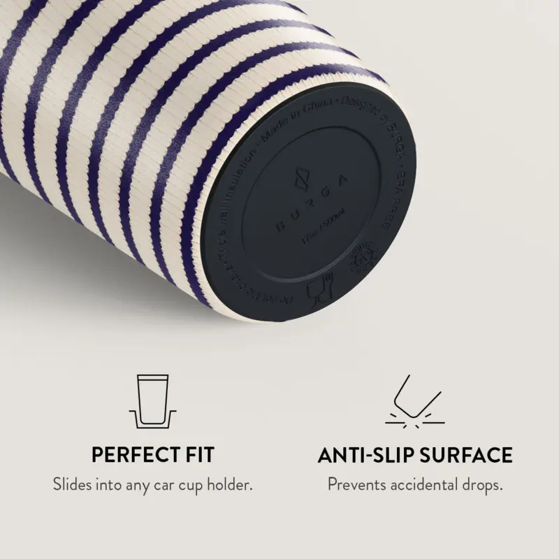 Burga Old Money - Travel Mug 500ml with Flap & Straw Set - 2950468