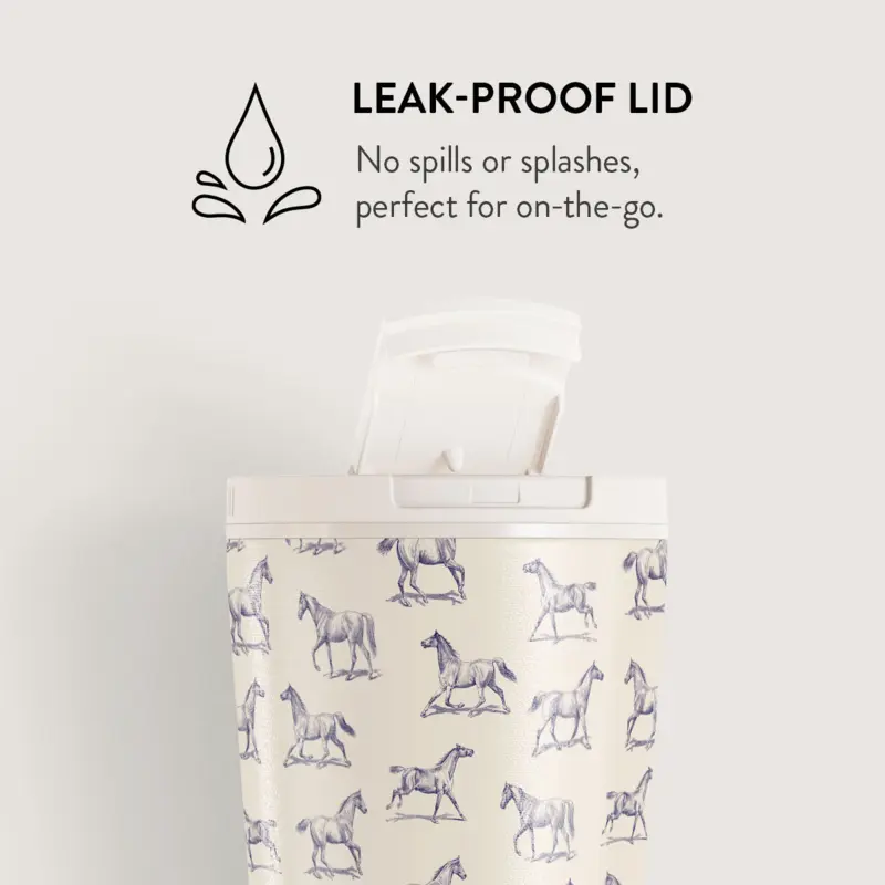 Burga Derby Race - Travel Mug 500ml with Flap & Straw Set - 2950470