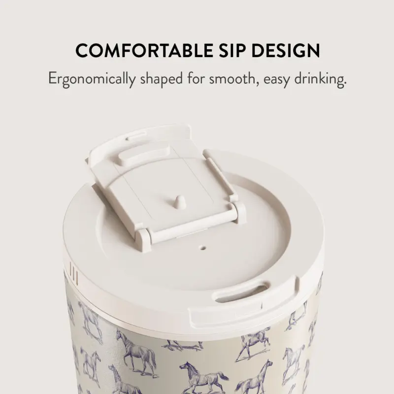 Burga Derby Race - Travel Mug 500ml with Flap & Straw Set - 2950470