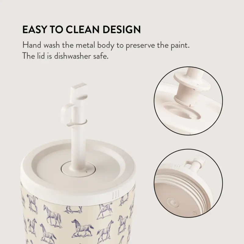 Burga Derby Race - Travel Mug 500ml with Flap & Straw Set - 2950470