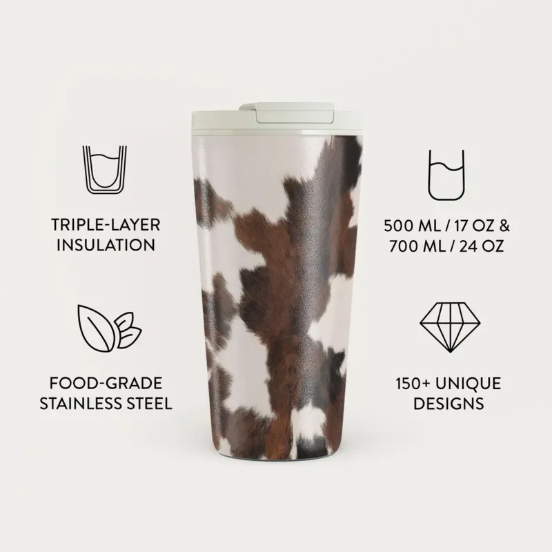 Burga Celestial - Travel Mug 500ml with Flap & Straw Set - 2950530