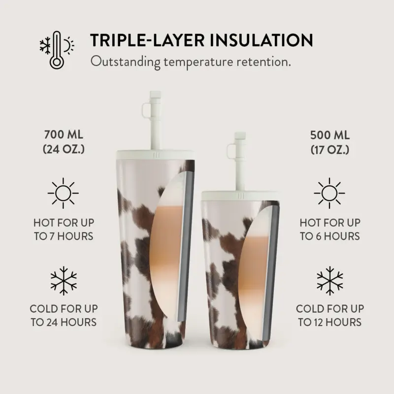 Burga Celestial - Travel Mug 500ml with Flap & Straw Set - 2950530