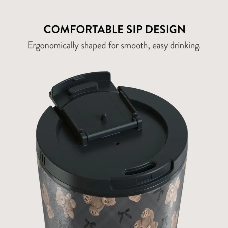 Burga BFF - Travel Mug 500ml with Flap & Straw Set - 2950542