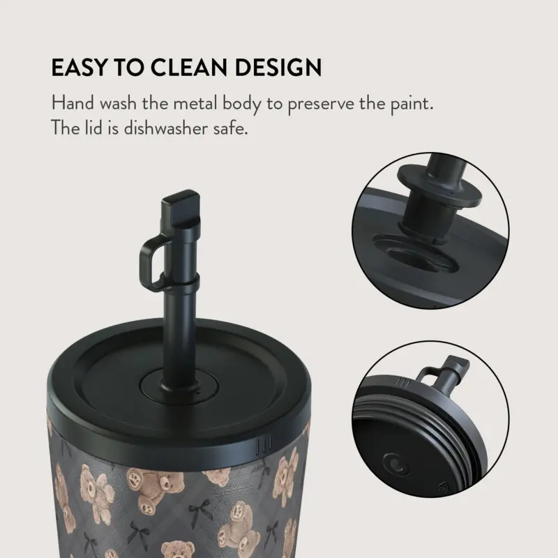 Burga BFF - Travel Mug 500ml with Flap & Straw Set - 2950542