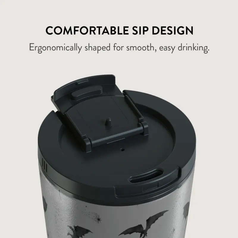 Burga Draco - Travel Mug 500ml with Flap & Straw Set - 2974754